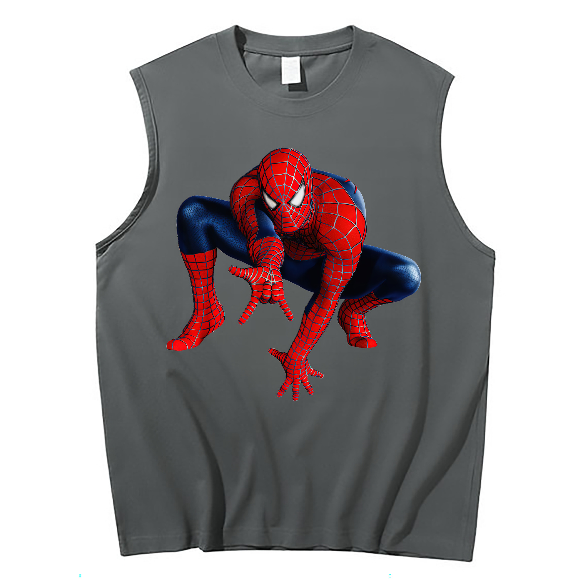 （画像用） Spider Man スパイダーマン コットン100％タンクトップ（フロントプリント）